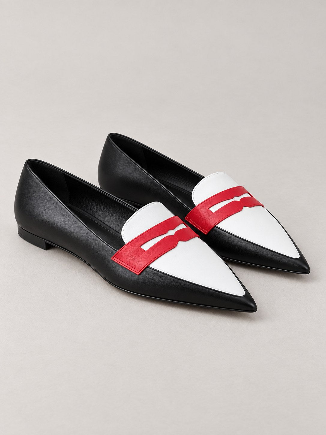 Morgan | Stylish Two Tone Pointed Slippers