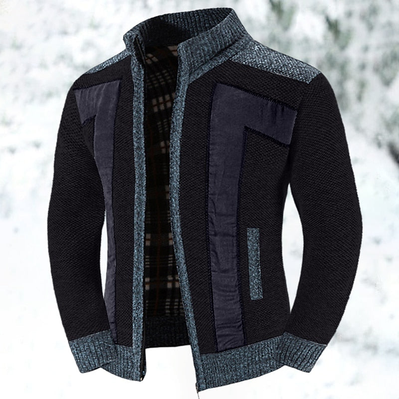 Declan | Textured Zip-Up Cardigan Image
