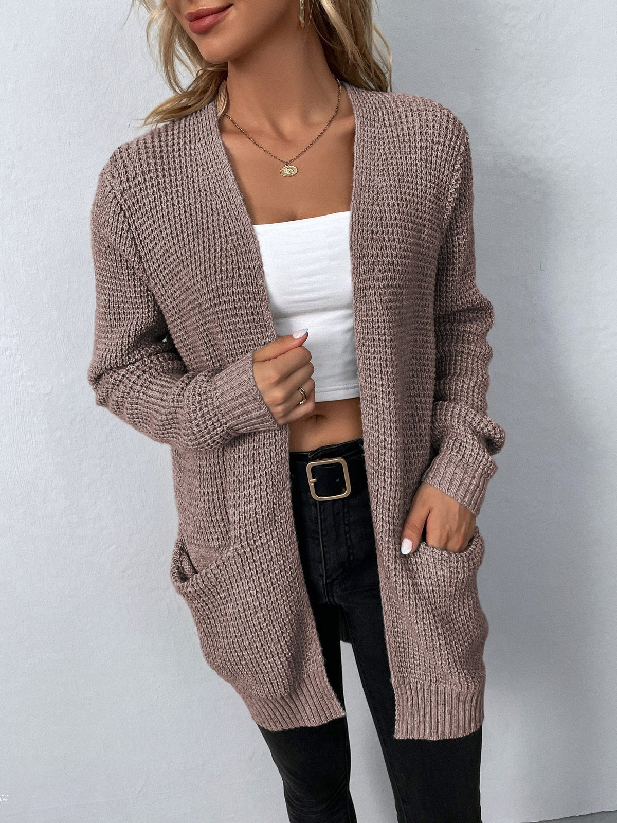 Gloria | Relaxed Open-Front Cardigan Image