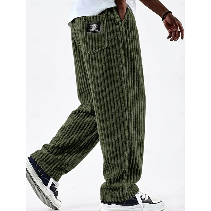Bradford | Ribbed Straight-Leg Pants Image