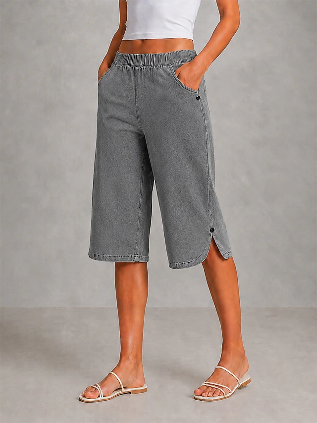 Ingrid | Relaxed Wide-Leg Capris Image