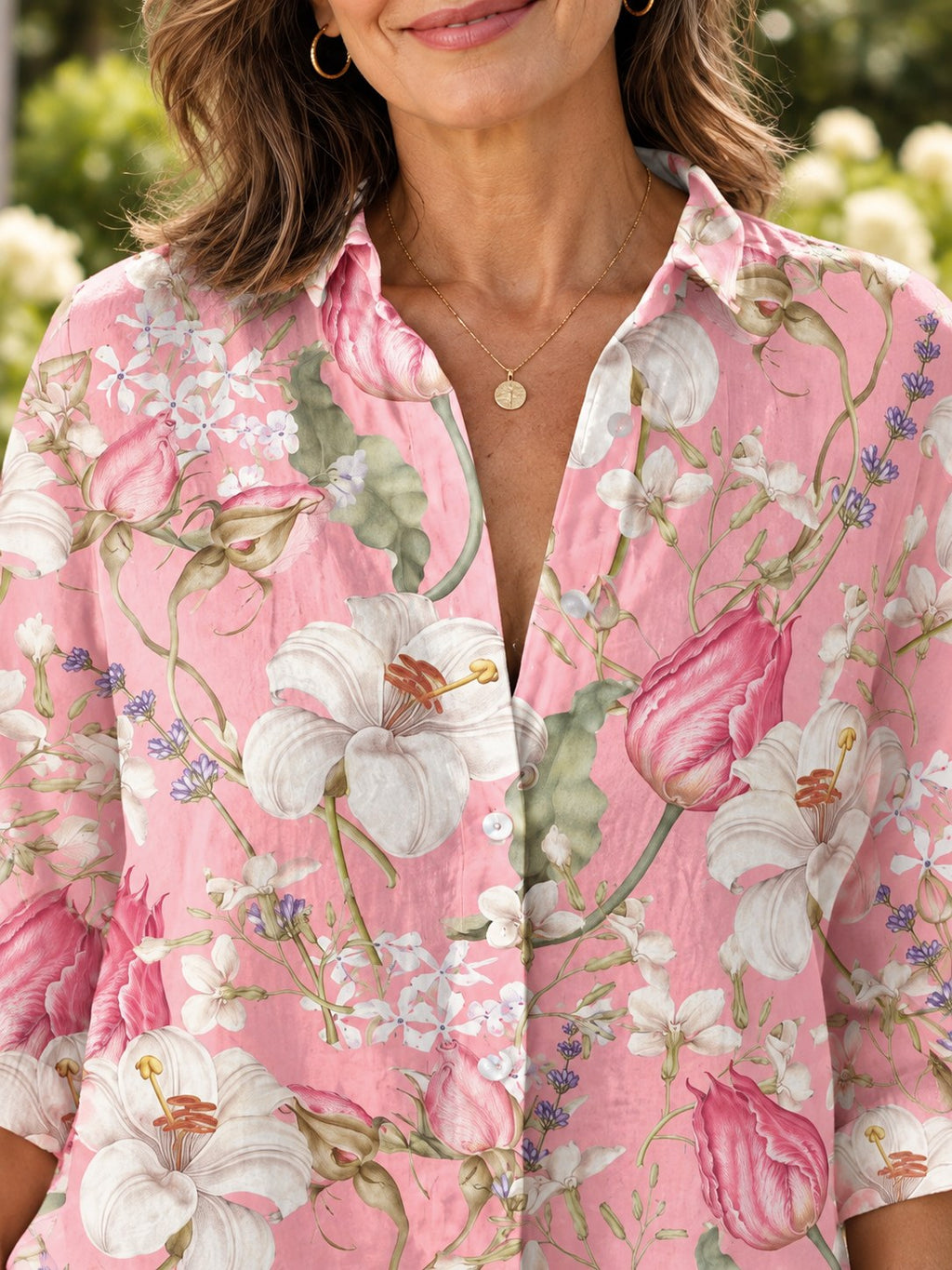 Nancy | Elegant Floral Bloom Blouse