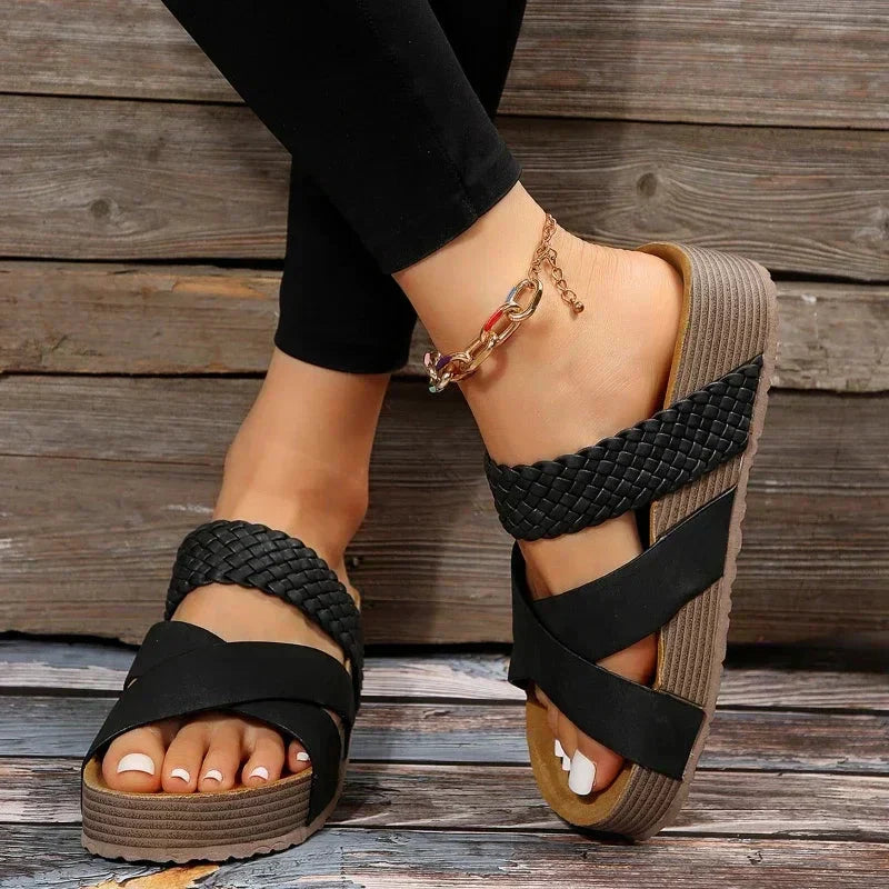 Sophia | Comfortable Orthopedic Braided Sandal Image