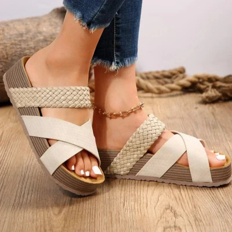 Sophia | Comfortable Orthopedic Braided Sandal Image