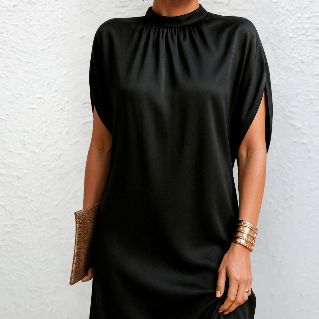 Scarlett | Flattering Crew Neck Dress Image