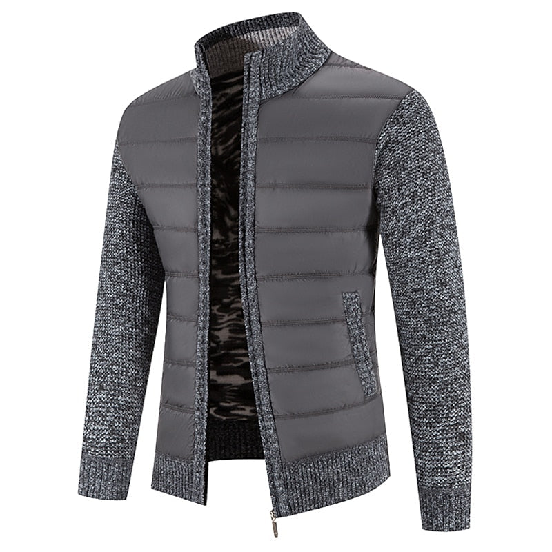 Chester | Zip-Front Stand Collar Cardigan Image