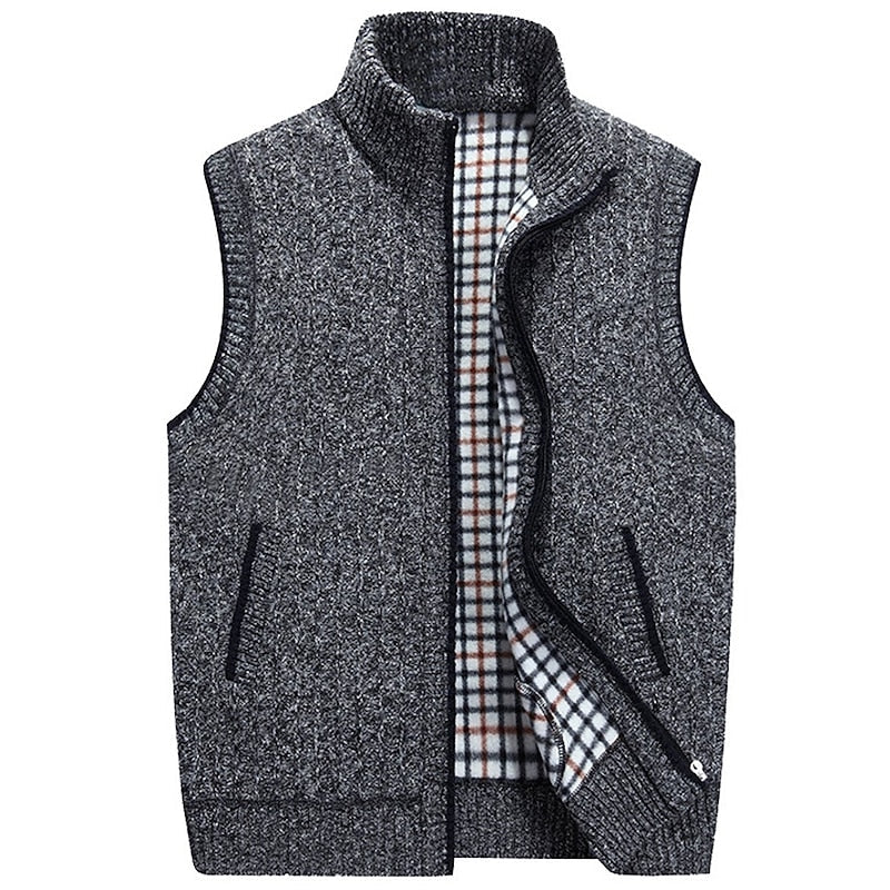 Otis | Cozy Stand-Collar Zip Vest Image
