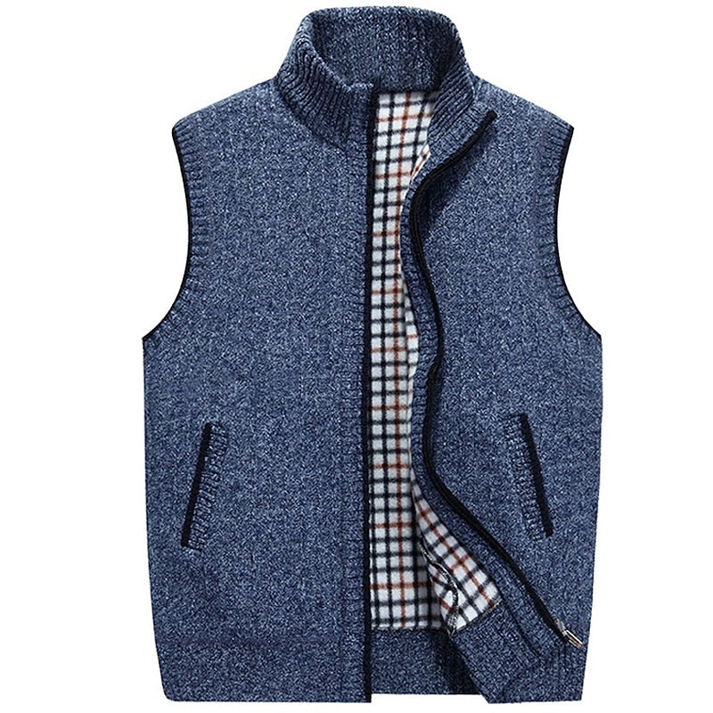 Otis | Cozy Stand-Collar Zip Vest Image