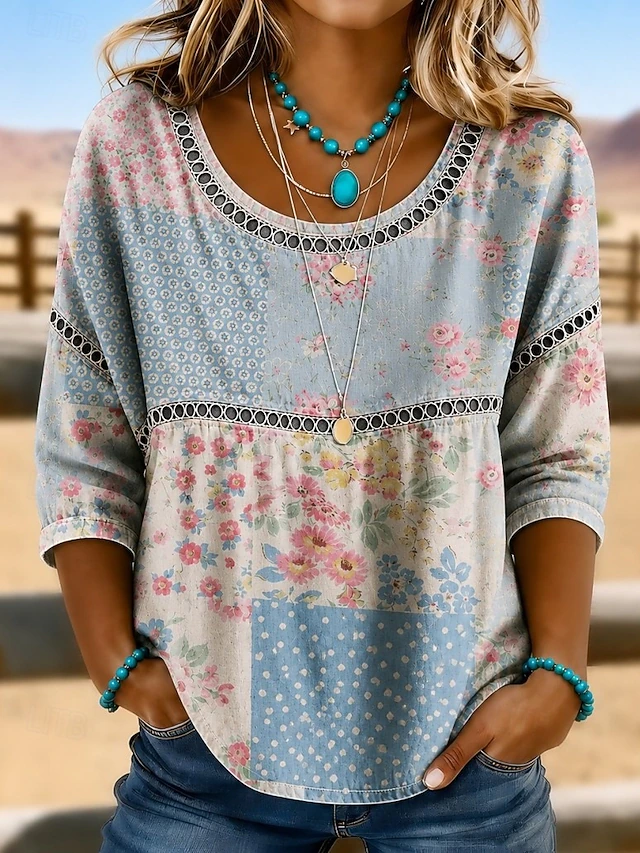 Rosalie | Bohemian Eyelet Top Image
