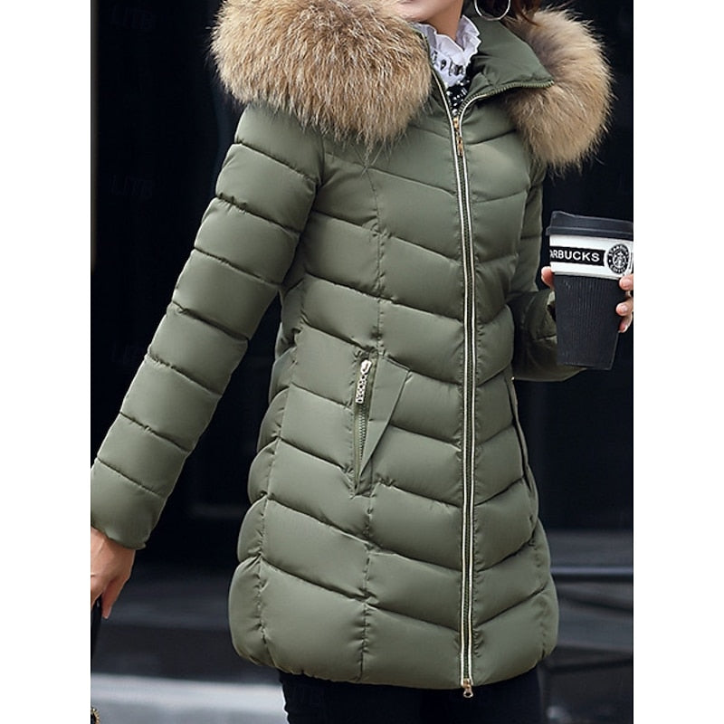 Gwendolyn | Hooded Quilted Winter Parka Image