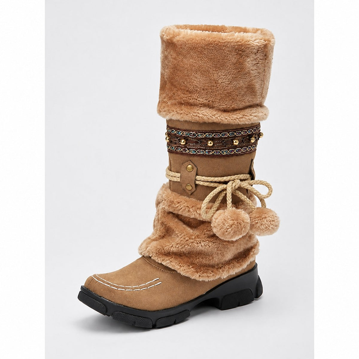 Wren | Cozy Boho Mid-Calf Winter Boots Image