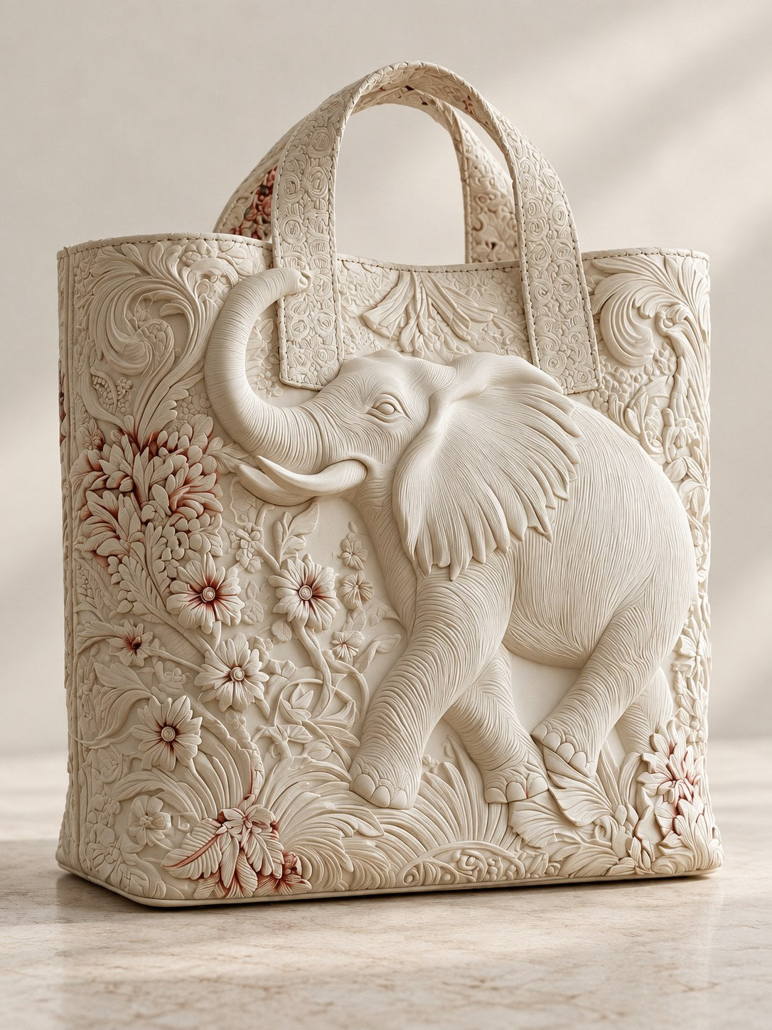 Patricia | Elegant Elephant Art tote Bag Image