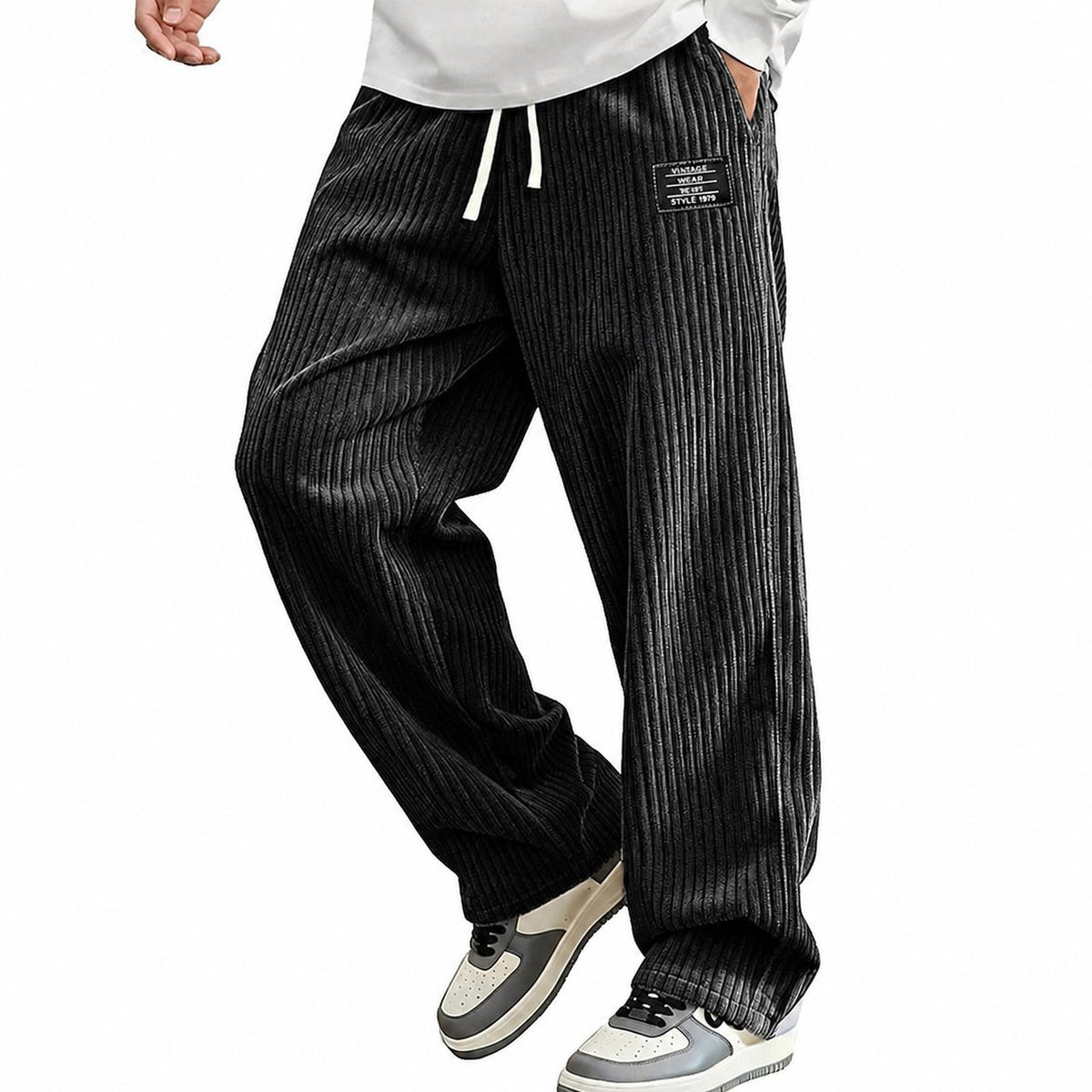 Damian | Relaxed Ribbed Comfort Pants