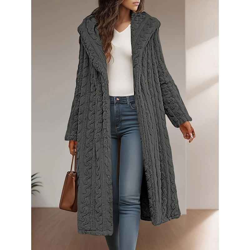 Georgina | Hooded Longline Coat Image