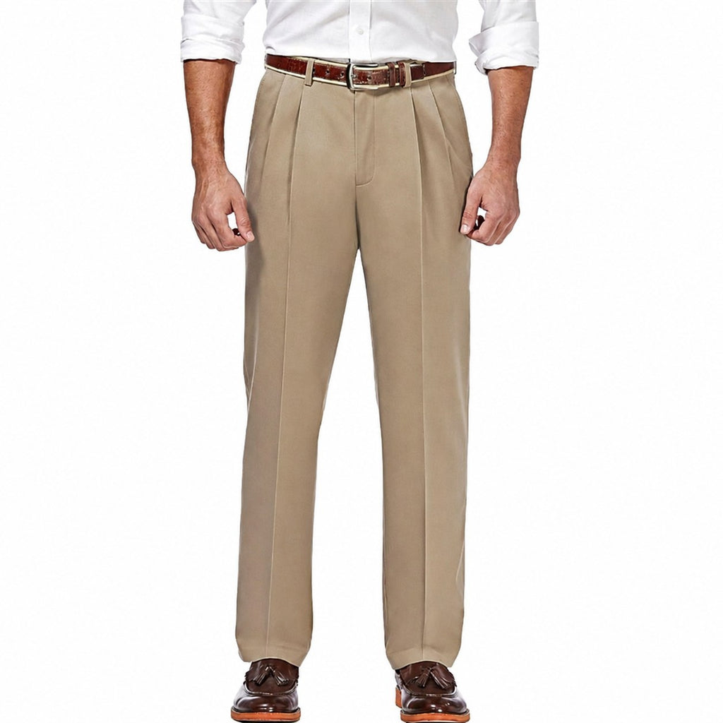 Preston | Pleated Straight-Leg Dress Trousers