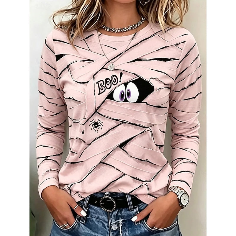 Wanda | Playful Halloween Long-Sleeve Top Image