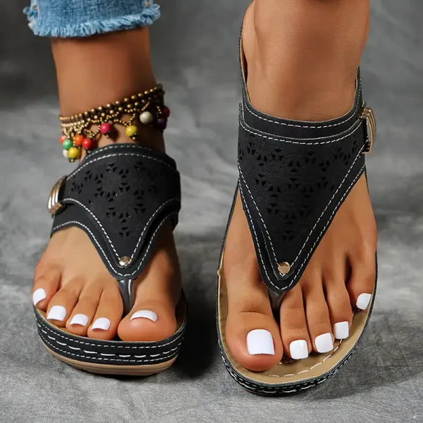 Mila | Premium Comfortable T-Strap Sandal Image