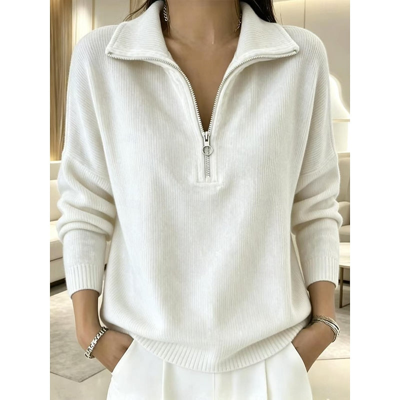 Georgina | Quarter-Zip Collared Pullover Image