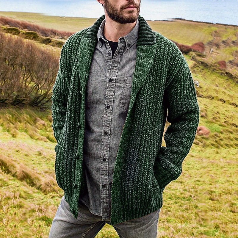 Callahan | Shawl Collar Knit Cardigan Image