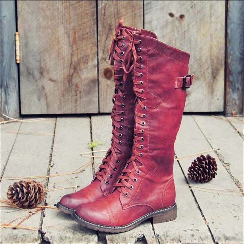 Matilda | Tall Lace-Up Riding Boots Image