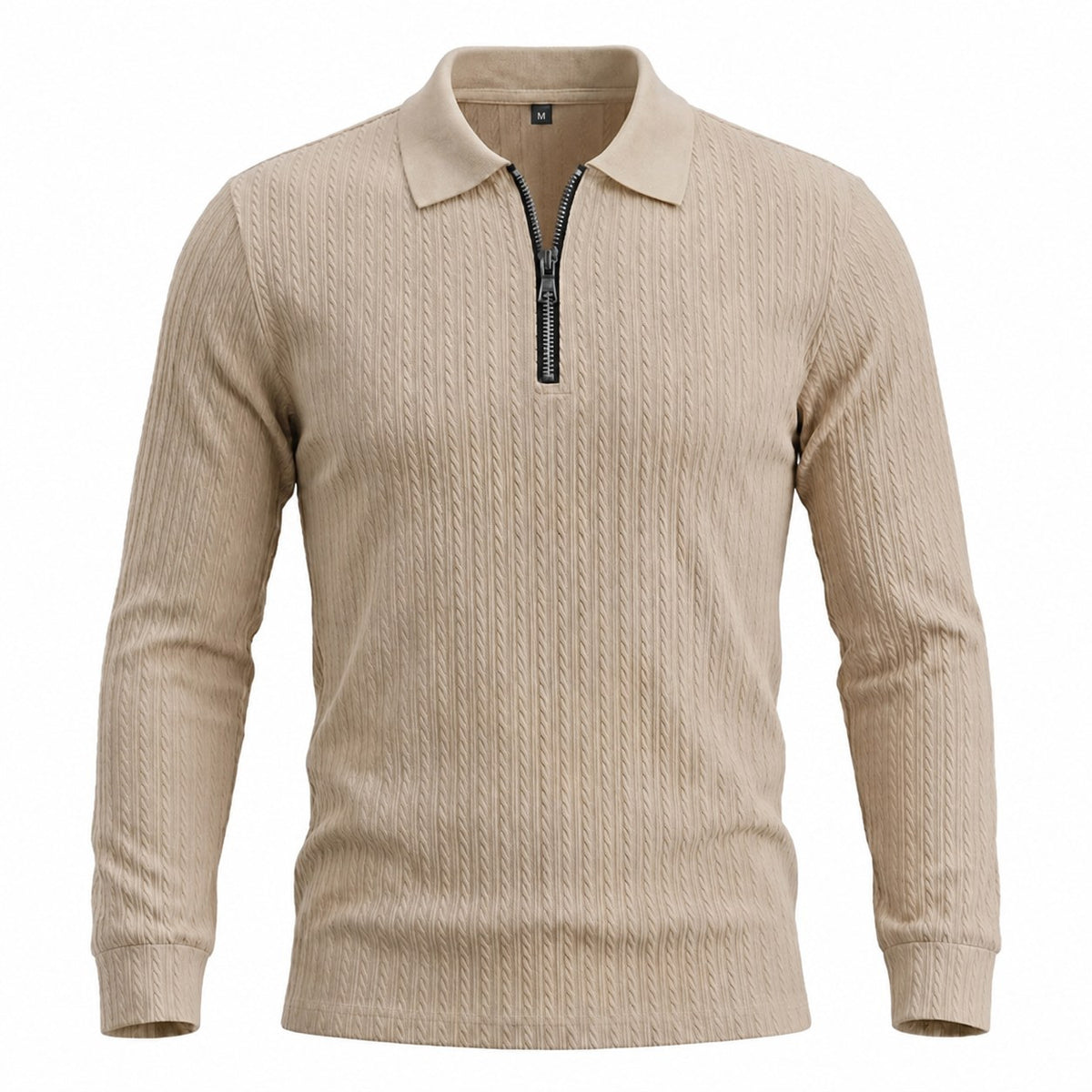 Rhett | Textured Quarter-Zip Polo Shirt