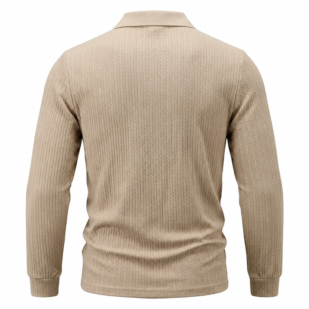 Rhett | Textured Quarter-Zip Polo Shirt
