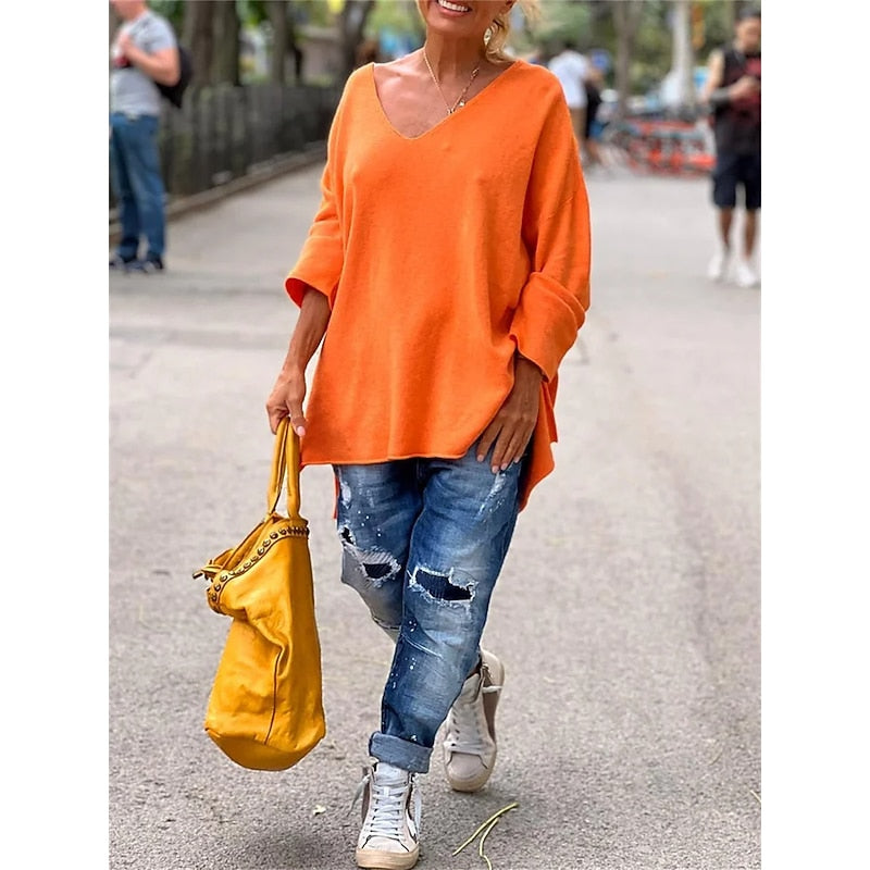 Willow | Relaxed V-Neck Pullover Image