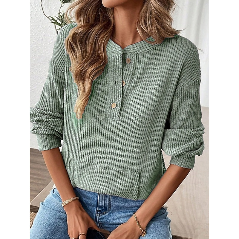 Sabine | Relaxed Henley Top Image