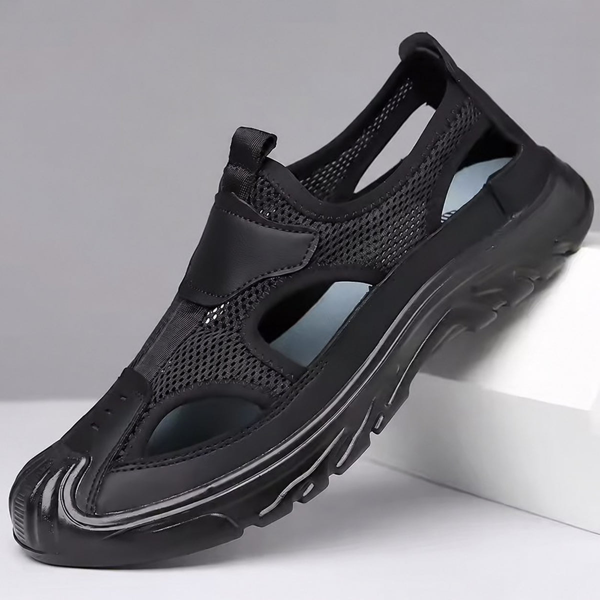 Roland | Premium Slip-On Closed Toe Sandals Image