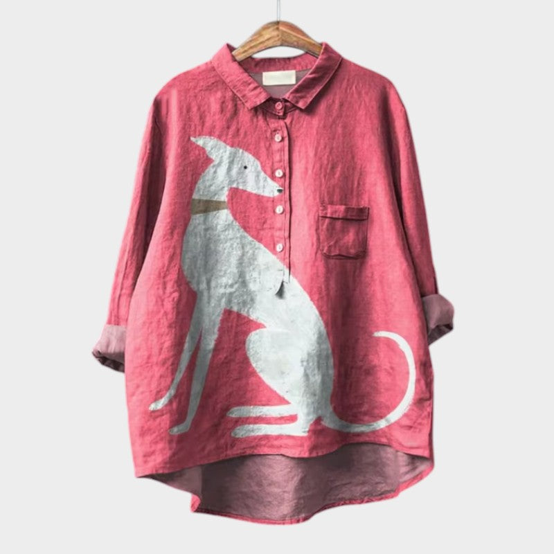 Deanna | Casual Long Sleeve Printed Blouse Image