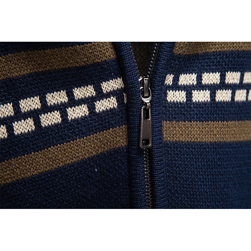 Fraser | Fair Isle Zip-Up Christmas Cardigan Image