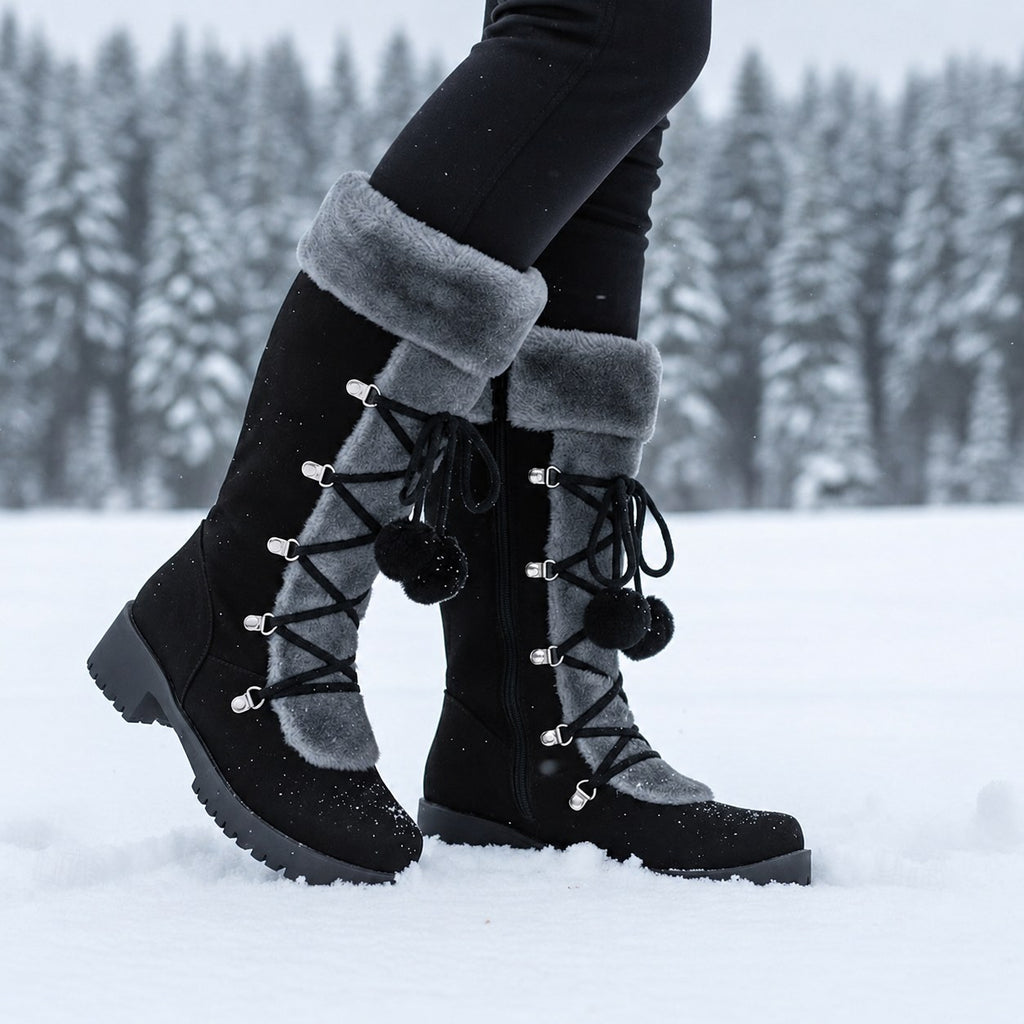 Sabrina | Cozy Lace-Up Winter Boots