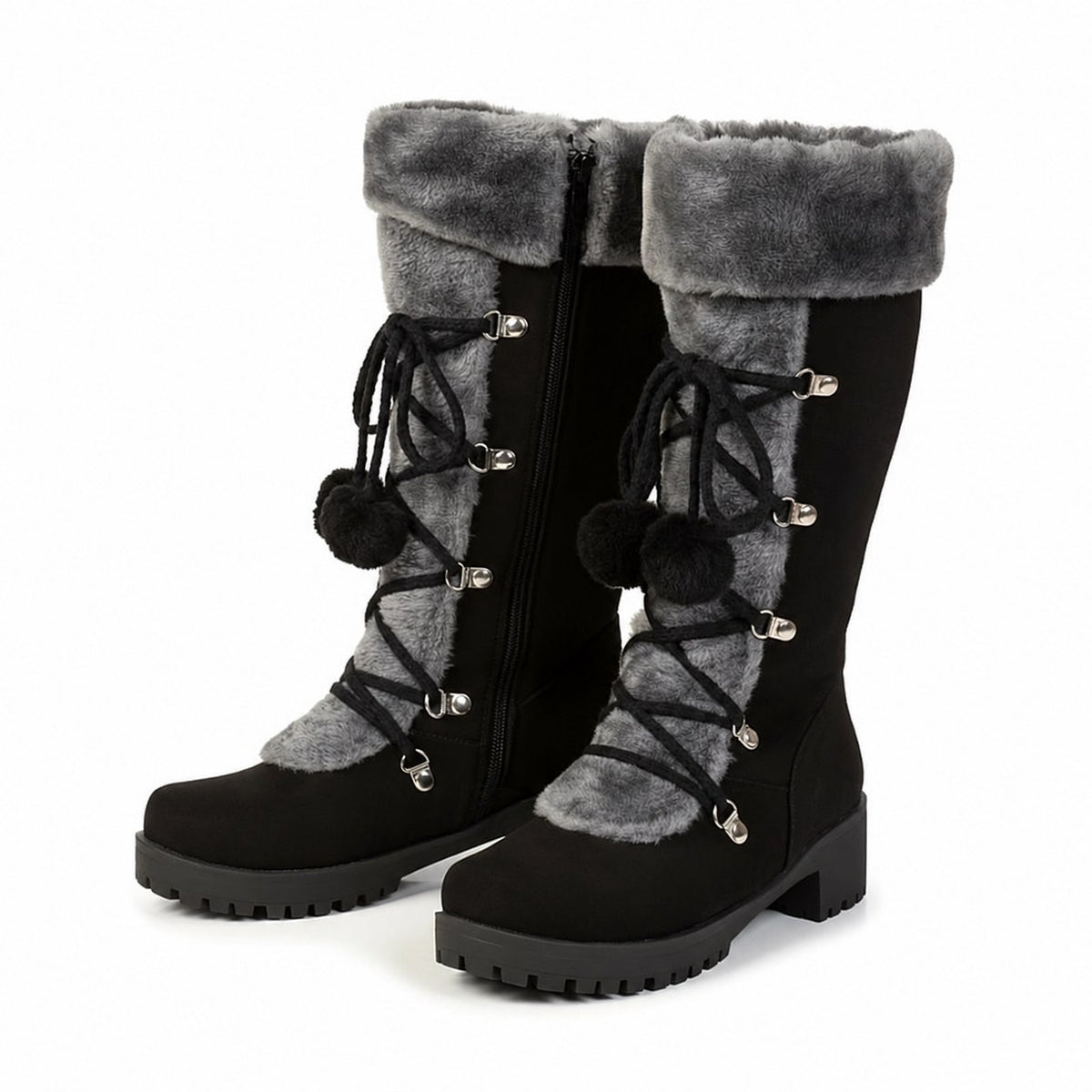 Sabrina | Cozy Lace-Up Winter Boots