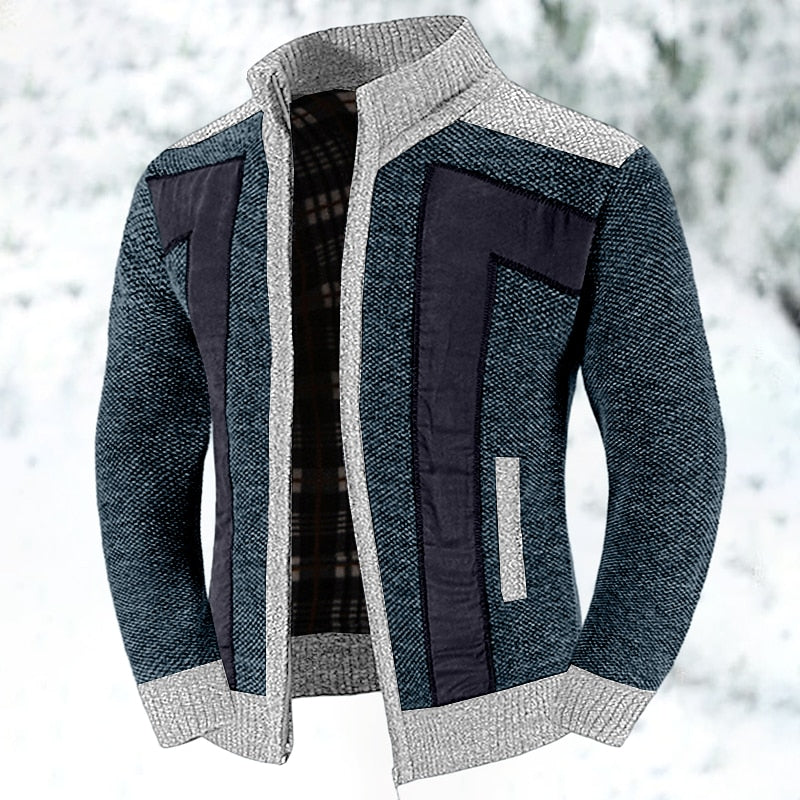 Declan | Textured Zip-Up Cardigan Image