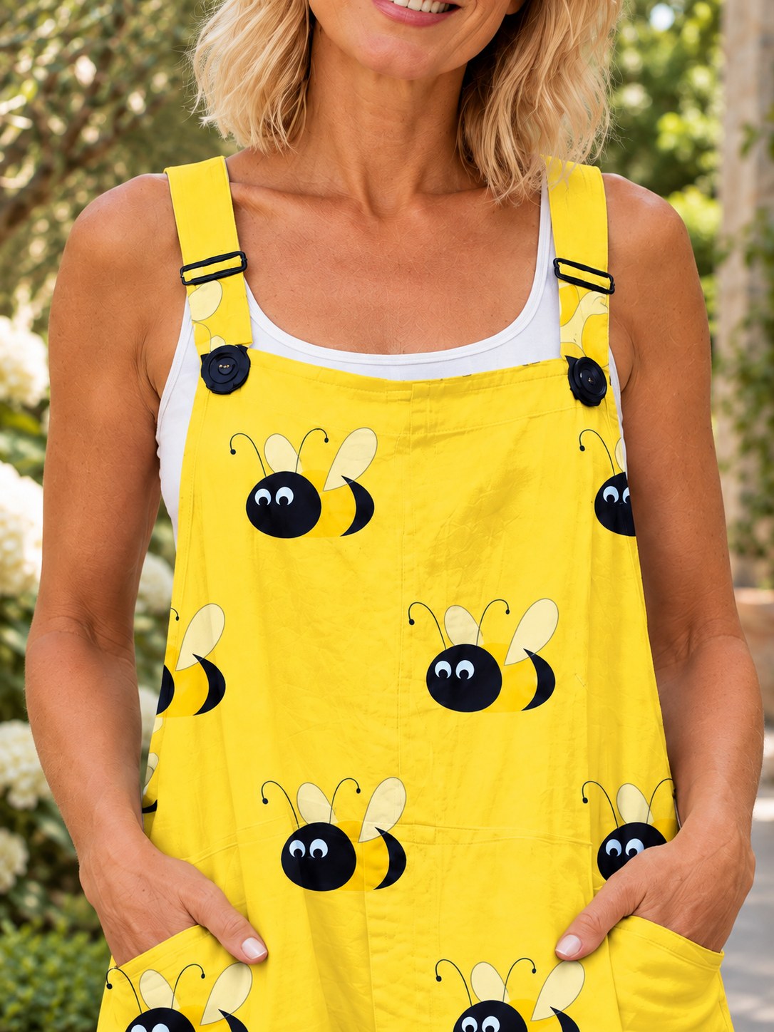 Sharon | Stylish Bee Art Jumpsuit