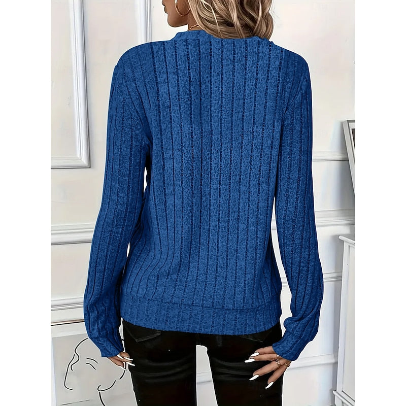Celeste | Ribbed Zip-Neck Top Image