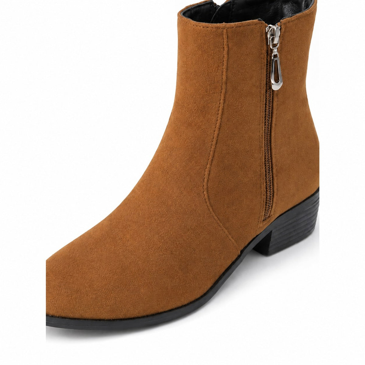 Sloane | Side-Zip Block Heel Ankle Boots Image