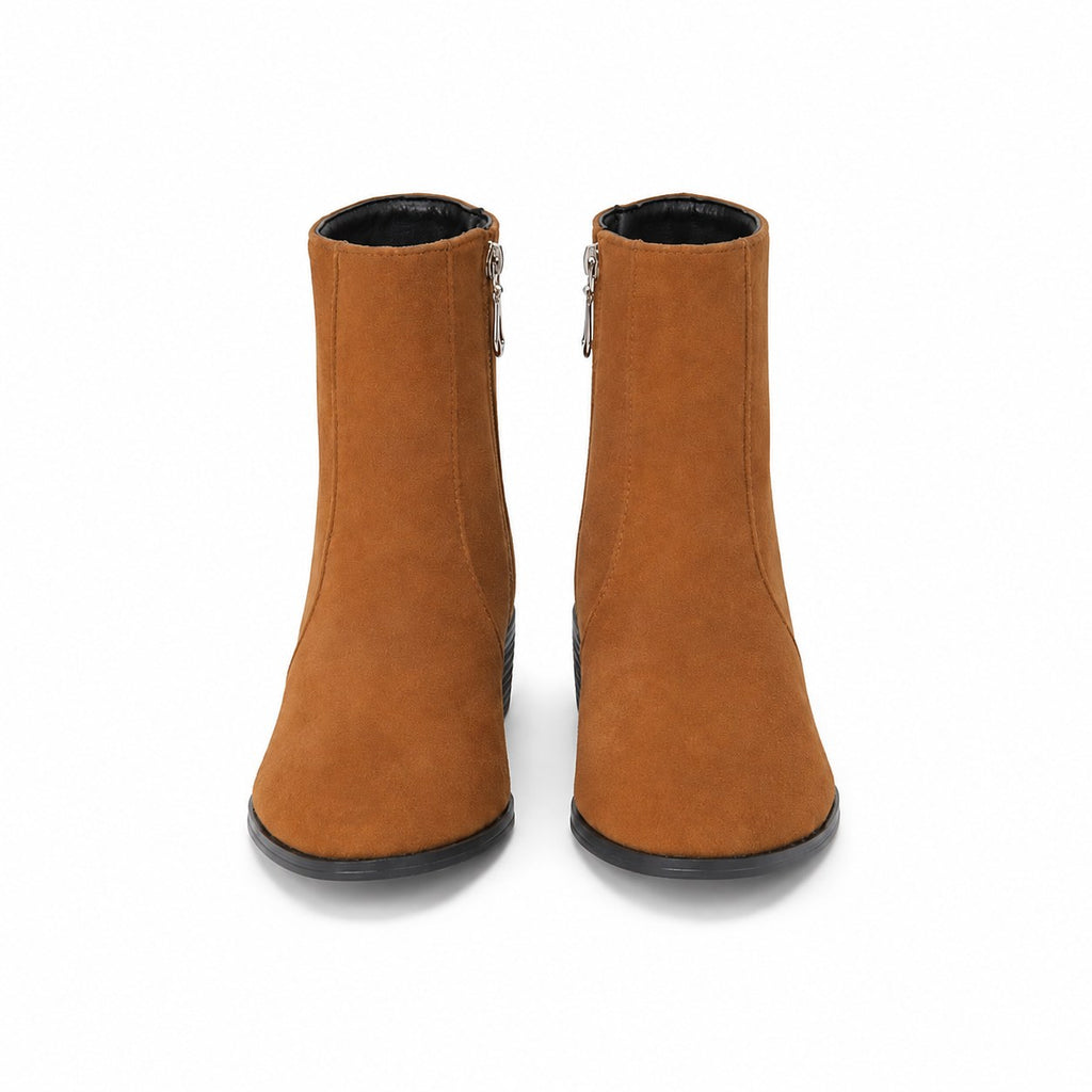 Sloane | Side-Zip Block Heel Ankle Boots