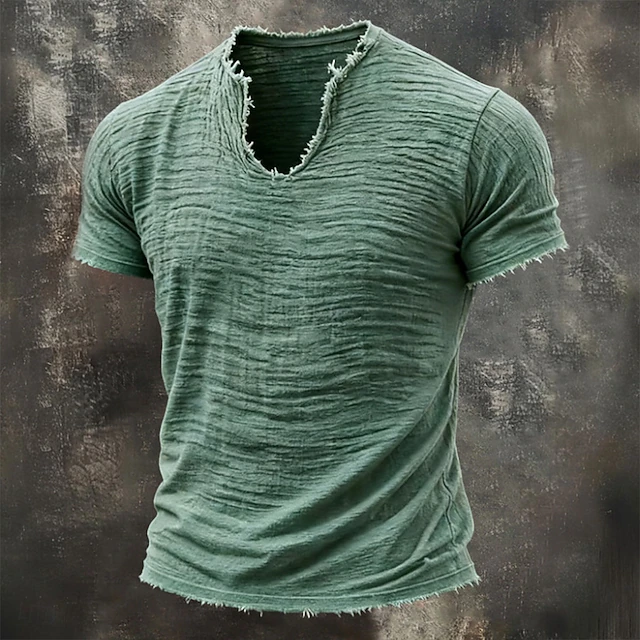 Wyatt | Rugged Notch-Neck T-Shirt Image