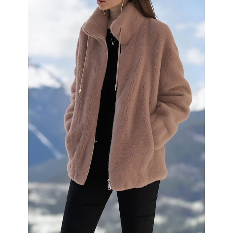 Freya | Cozy Zip-Up Coat Image
