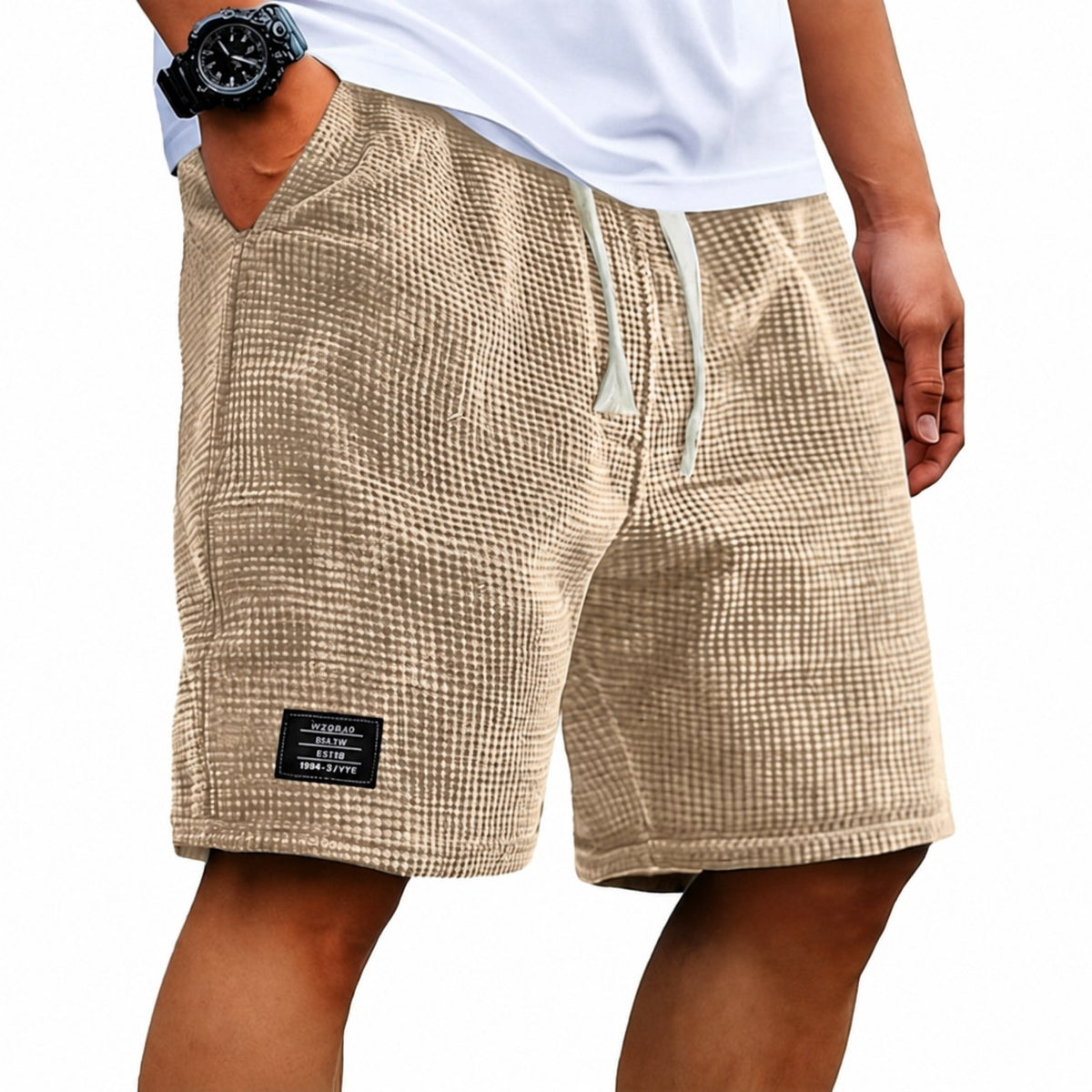 Steven | Casual Waffle Summer Shorts