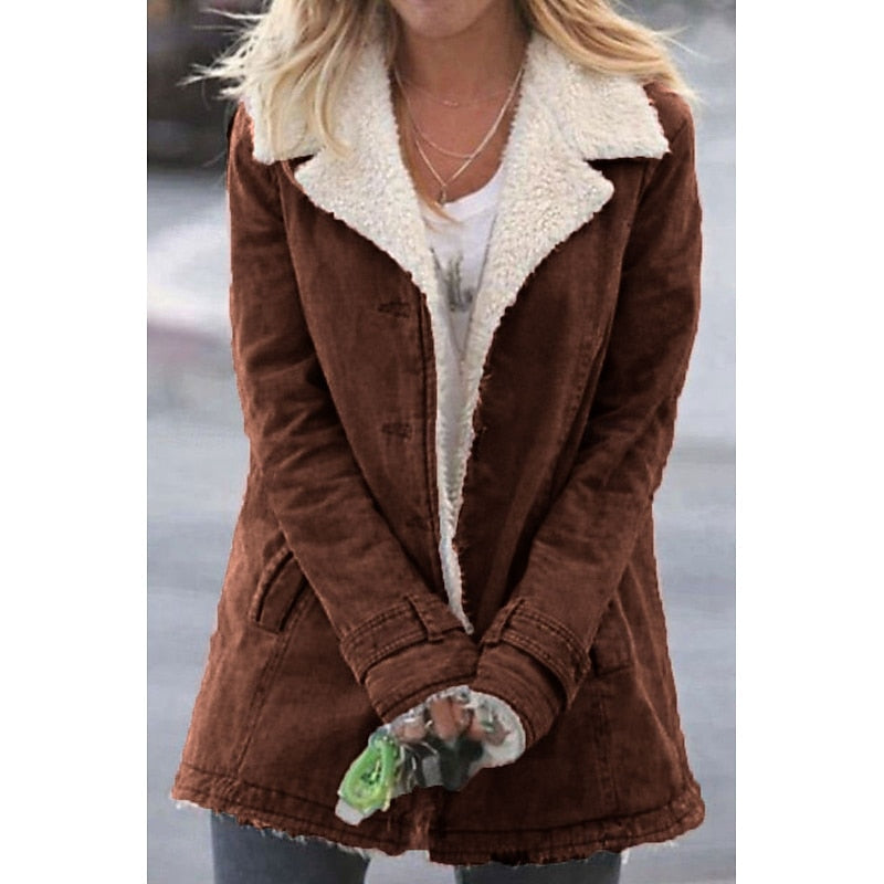 Brynn | Cozy Sherpa-Lined Coat Image