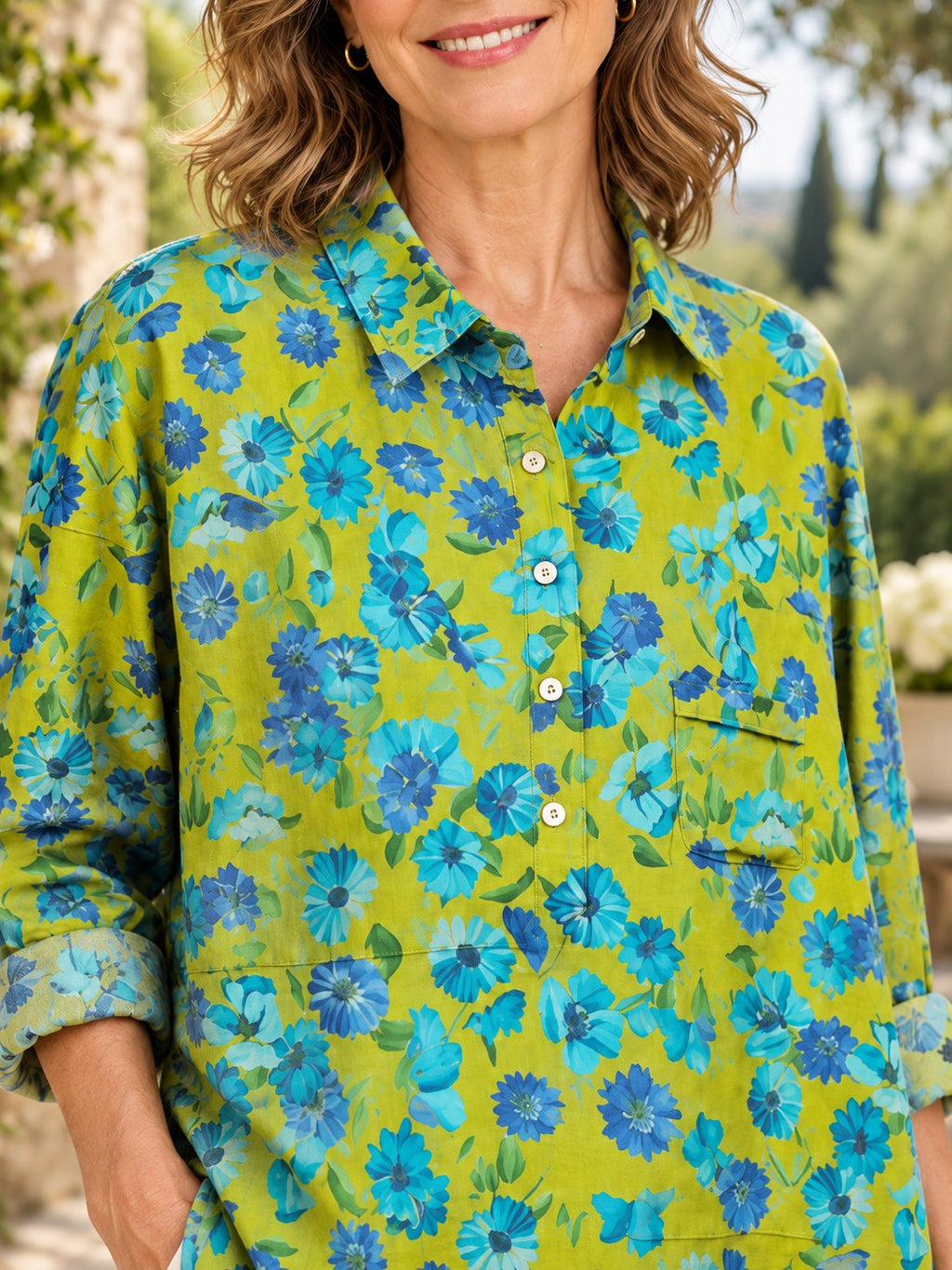 Tamara | Stylish Floral Dotted Blouse