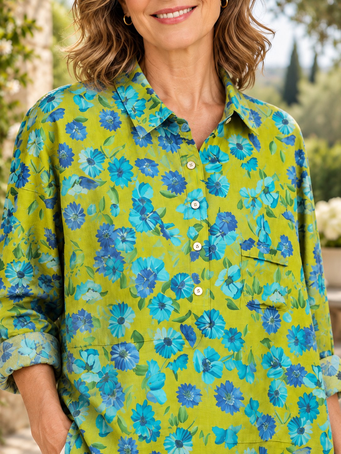 Tamara | Stylish Floral Dotted Blouse