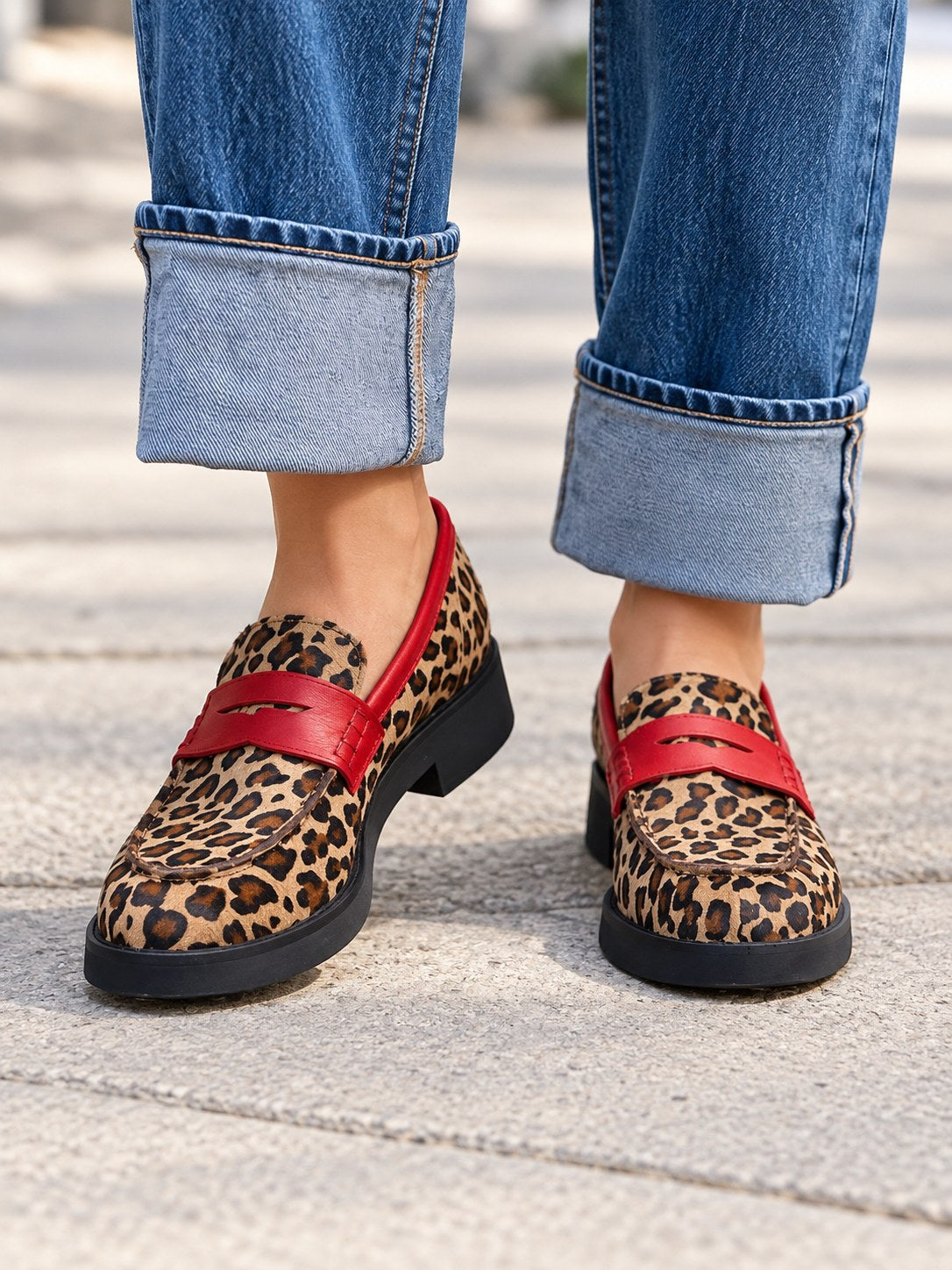 Taylor | Classic Leopard Print Loafer Image