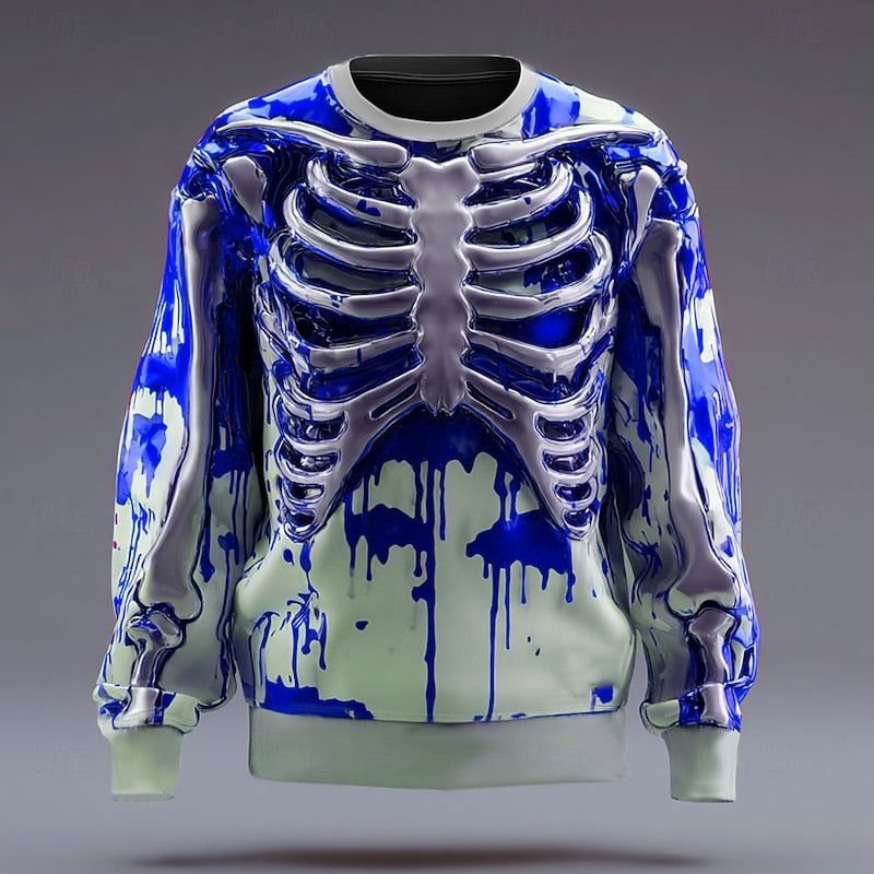 Rory | Halloween Skeleton Crew Neck Sweatshirt Image