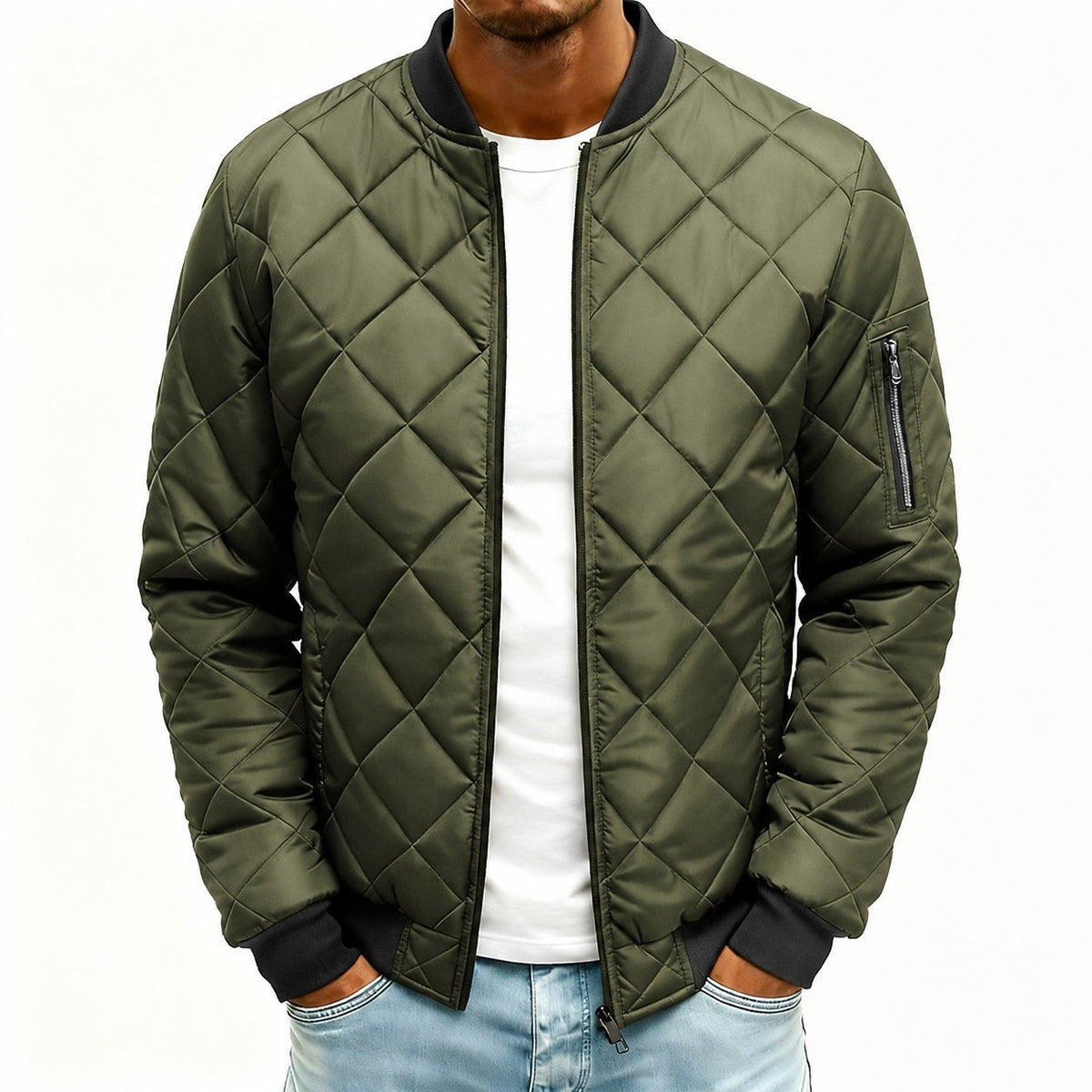 Theo | Quilted Bomber Jacket