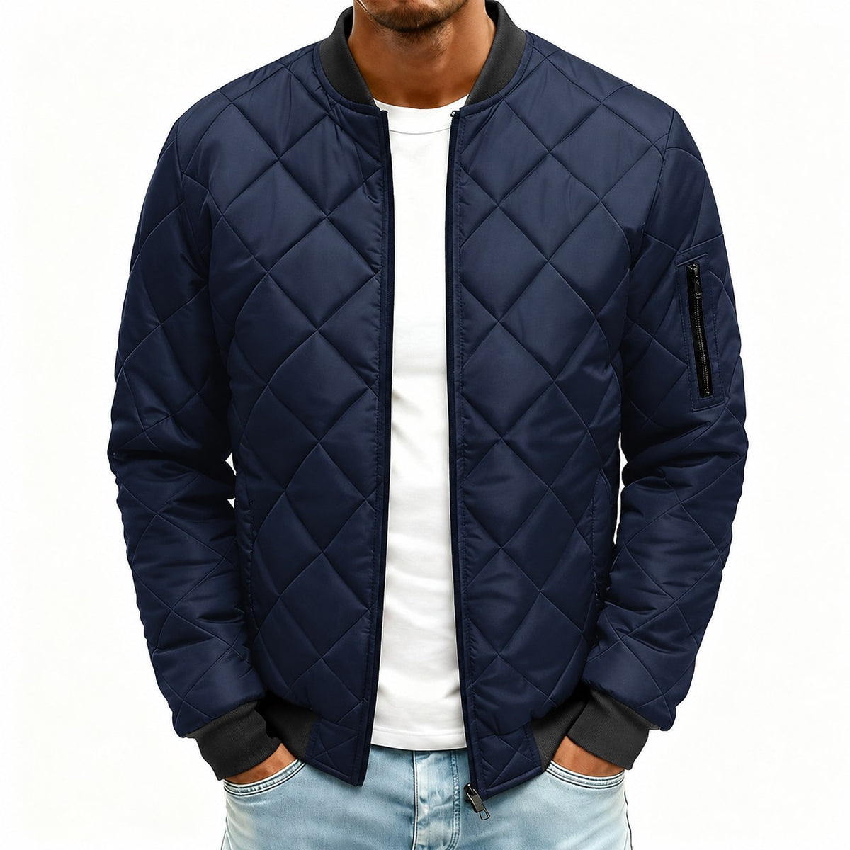 Theo | Quilted Bomber Jacket