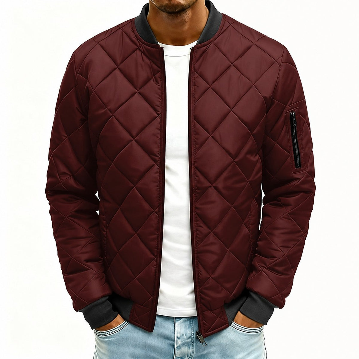 Theo | Quilted Bomber Jacket