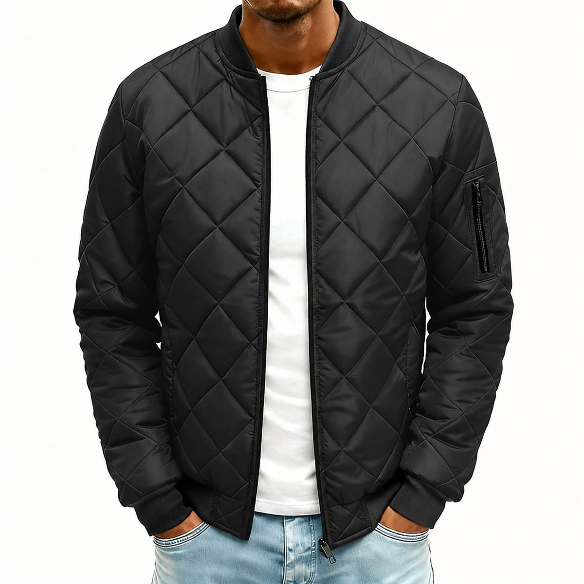 Theo | Quilted Bomber Jacket